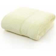 Cotton Solid Bath Towel For Adults Fast Drying Soft - Yellow