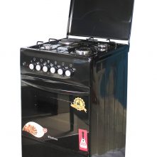 Blueflame Cooker C5031E – B 50x50cm 3 Gas Burners And 1 Electric Plate, Electric Oven, Thermostat, Oven Lamp, Auto Ignition - Black