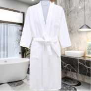 Egyptian Cotton Bath Robe - White