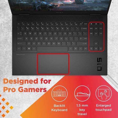 HP OMEN 15.6-inch FHD Gaming Laptop (Ryzen 5-4600H/8GB/1TB SSD/Windows 10/NVIDIA GTX 1660ti 6GB/Shadow Black/2.36 kg), 15-en0002AX