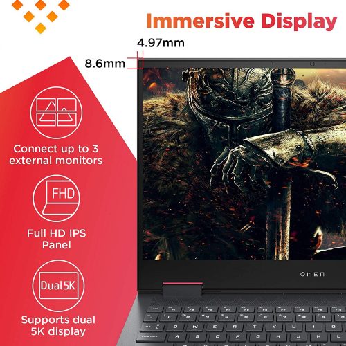 HP OMEN 15.6-inch FHD Gaming Laptop (Ryzen 5-4600H/8GB/1TB SSD/Windows 10/NVIDIA GTX 1660ti 6GB/Shadow Black/2.36 kg), 15-en0002AX