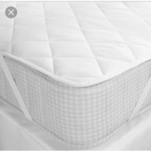 Quilted Waterproof Matress Protector, White