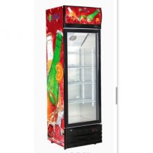 SPJ 300-Litres Single Display Cooler; Vertical Display Chiller, Single Door Showcase Display Refrigerator