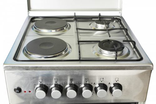 Blueflame Cooker C5022E – I 50x50cm 2gas burners and 2 electric plates, Stainless steel (Inox)