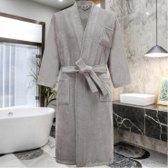 Egyptian Cotton Bath Robe – Grey Bath Towels