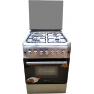 BlueFlame cooker S6031EFRP – L 60x60cm, 3 gas burners and 1electric hot plate with electric oven inox Combo Cookers