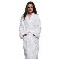 Egyptian Cotton Bath Robe - White