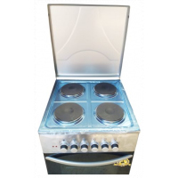 Blueflame Full Electric Cooker C504E-I 50 X 50cm, 4 Electric Plates, Electric Oven, Thermostat, Oven Lamp - Inox