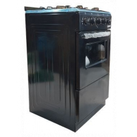 Blueflame Cooker Spark 50*50, Full Gas, P5040G-B, Auto Ignition, Gas Oven - Black