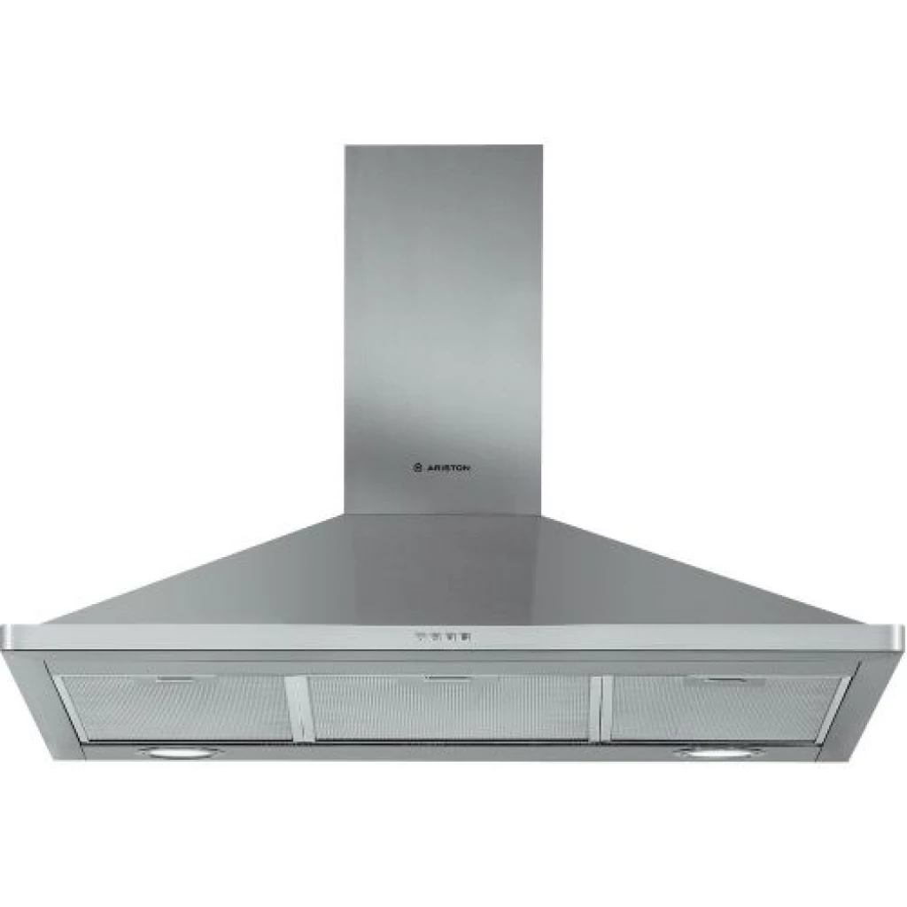 Ariston Wall Mounted Cooker Hood 90cms AHPN9.4 - Silver