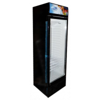 Venus 380-Litre Single Display Cooler VUSC380; Vertical Display Chiller, Single Door Showcase Refrigerator - Black