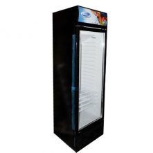 Venus 380-Litre Single Display Cooler VUSC380; Vertical Display Chiller, Single Door Showcase Refrigerator - Black