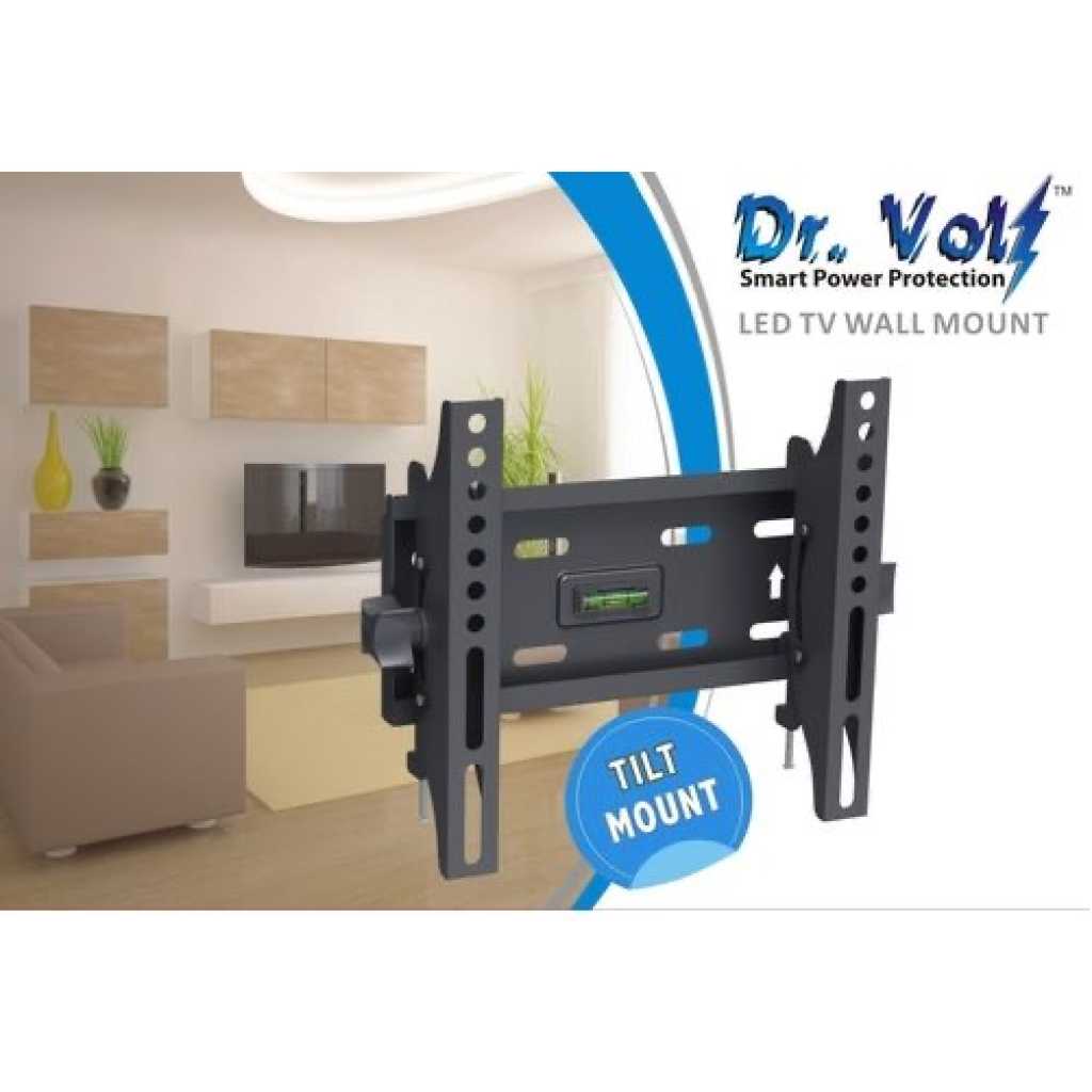 Dr. Volt TV Wall Mount, Upto 23-42" IQ-WM959T, Load 30kg, Tilt, 200x200mm TV Bracket - Black