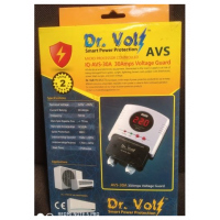 Dr.Volt AVS30 30 Amps, AC Guard With Digital Display, 220-240V | 2min Delay | Air Conditioner Power Surge Protector - Grey/Black