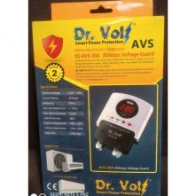 Dr.Volt AVS30 30 Amps, AC Guard With Digital Display, 220-240V | 2min Delay | Air Conditioner Power Surge Protector - Grey/Black