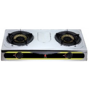 Iqra Gas Stove IQ-GS2BSS Two Burner SS Body, Auto Ignition – Silver Gas Cook Tops