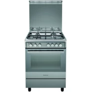 Ariston A6TMH2AF (X) EX – SS,60 x 60 4 Gas, Electric Oven / Grill + Fan, Automatic Ignition & Auto Safety – Silver – Poland Ariston Cookers, Ovens & Hoods TilyExpress 2