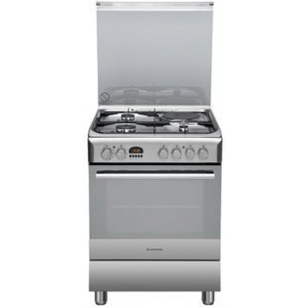 Ariston Cooker A6MSH2 60cms, 3Gas 1Electric, Electric Oven + Rotisserie – Silver. Ariston Cookers, Ovens & Hoods TilyExpress 6