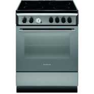 Ariston Cooker Ceramic Hob Electric Oven Grill A6V530 60X60 -Silver