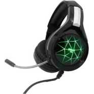 Robot 3D Stereo Surround LED Wired Gaming Headset - Black