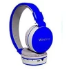 Bluetooth Wireless Fully Dolby Headphones for PC And All Smartphones -MS-881A - Blue,Grey