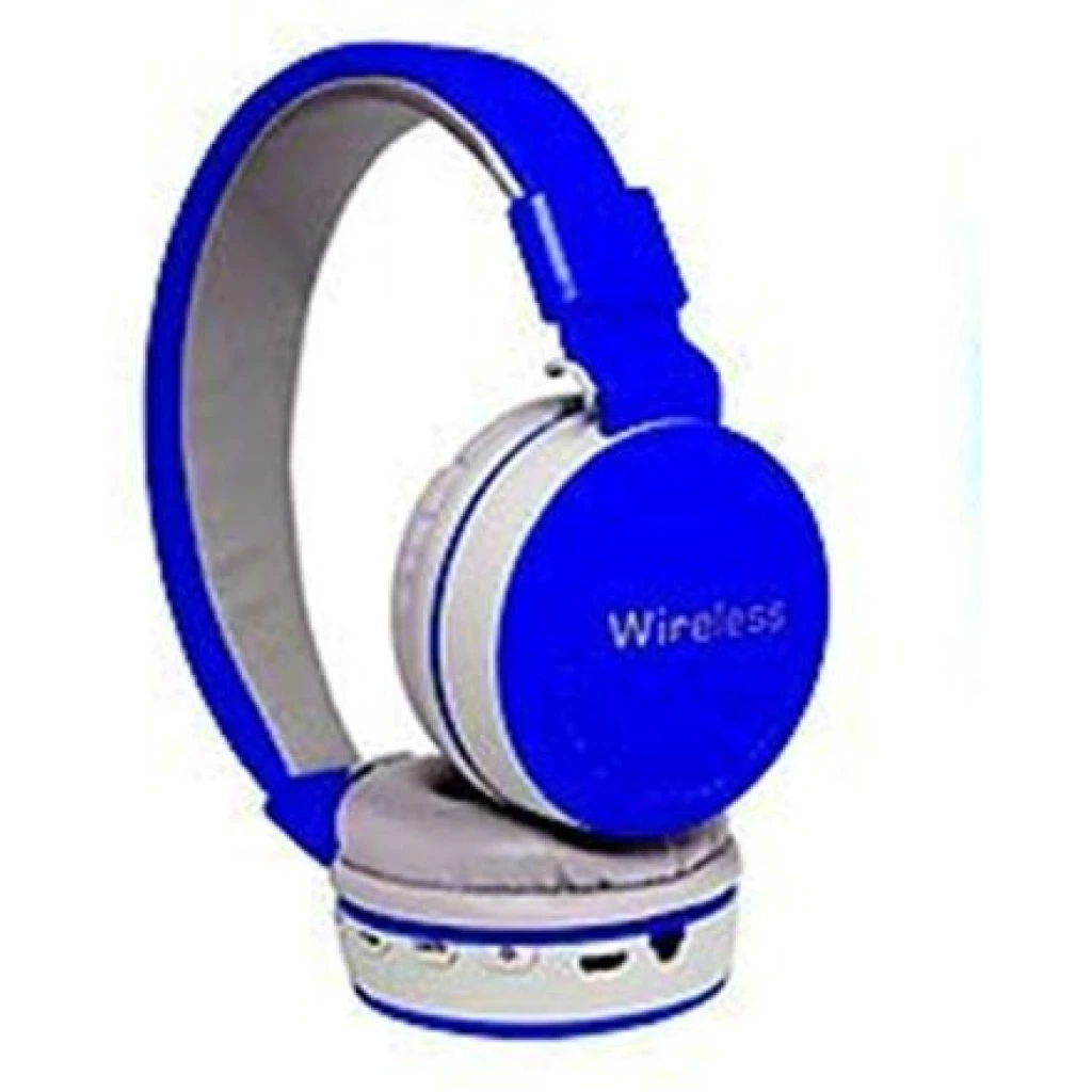 Bluetooth Wireless Fully Dolby Headphones for PC And All Smartphones -MS-881A – Blue,Grey Headphones TilyExpress