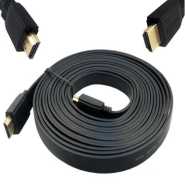 5 Meter Flat High Speed HDTV Video & Audio HDMI Cable - Black