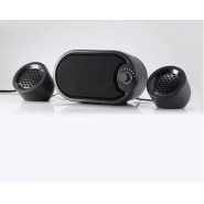 Robot 2.1 Channel LED Wired Computer/Laptop Speaker - Black