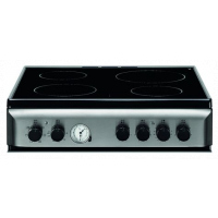 Ariston Cooker Ceramic Hob Electric Oven Grill A6V530 60X60 -Silver