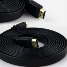 20 Meter Flat High Speed HDTV Video & Audio HDMI Cable – Black HDMI-to-VGA Adapters