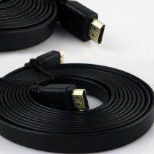 20 Meter Flat High Speed HDTV Video & Audio HDMI Cable - Black