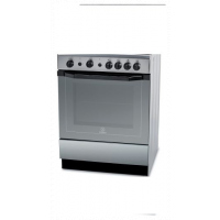 Indesit I6TG1G 60cms Gas Cooker, Auto ignition, Rotisserie - SS