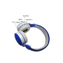 Bluetooth Wireless Fully Dolby Headphones for PC And All Smartphones -MS-881A - Blue,Grey