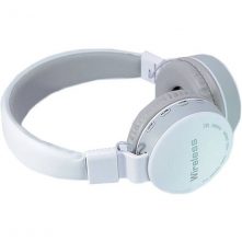 Foldable Bluetooth Wireless Fully Dolby Headphones For PC And All Smartphones - MS-881A - White,Grey