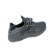 Men’s Lace Sneakers – Grey,White Men's Fashion Sneakers TilyExpress
