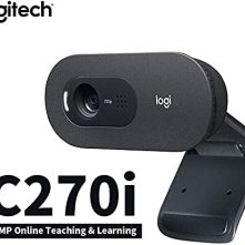 Logitech C270i PTV 960-001084 – Desktop or Laptop Webcam, HD 720p Widescreen for Video Calling and Recording Webcams TilyExpress