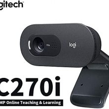 Logitech C270i PTV 960-001084 - Desktop or Laptop Webcam, HD 720p Widescreen for Video Calling and Recording