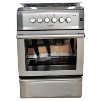 Venus Cooker VC5531 3 Gas Burners, 1 Electric Plate 50x50cm; Auto Ignition, Grill, Electric Oven - Silver