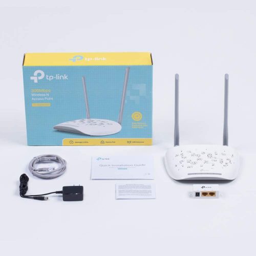 TP-Link Wireless N300 2T2R Access Point, 2.4Ghz 300Mbps - White