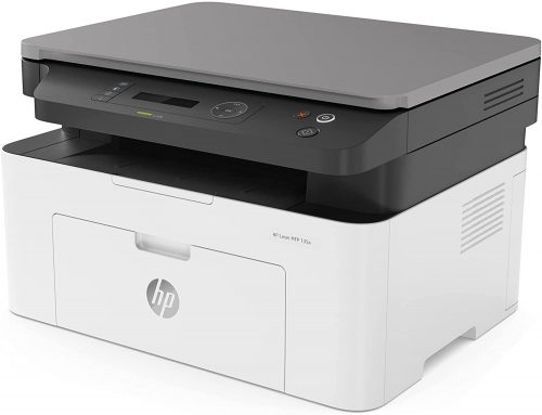 HP Laser 135a Printer, Mono Laser Multifunction Printer (Print/Copy/Scan) 128MB 2-Line LCD 20ppm 10,000 (MDC) - White