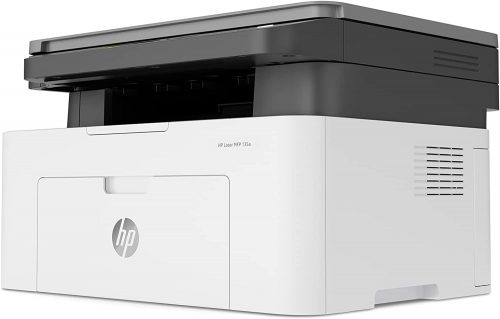 HP Laser 135a Printer, Mono Laser Multifunction Printer (Print/Copy/Scan) 128MB 2-Line LCD 20ppm 10,000 (MDC) - White