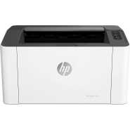 HP LaserJet 107w Printer, 4ZB78A, Black and White Laser Monochrome Wifi Printer - White