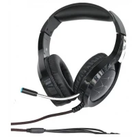 Robot 3D Stereo Surround LED Wired Gaming Headset - Black