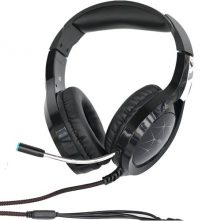 Robot 3D Stereo Surround LED Wired Gaming Headset – Black Headphones TilyExpress