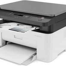 HP Laser 135a Printer, Mono Laser Multifunction Printer (Print/Copy/Scan) 128MB 2-Line LCD 20ppm 10,000 (MDC) – White Black & White Printers TilyExpress