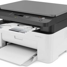 HP Laser 135a Printer, Mono Laser Multifunction Printer (Print/Copy/Scan) 128MB 2-Line LCD 20ppm 10,000 (MDC) - White