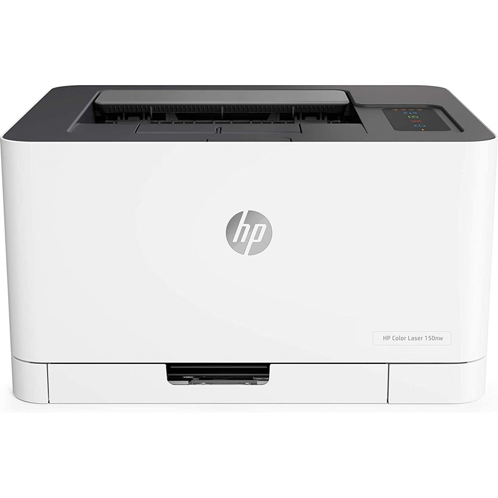 HP 150nw Colour Printer, Monochrome Wireless Printer - White