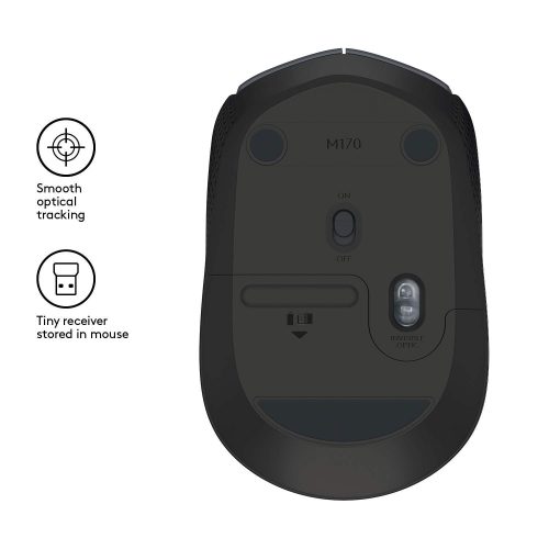 Logitech M171 Wireless Mouse Grey/Black