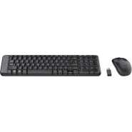 Logitech MK220 Wireless Keyboard and Mouse Combo (Black)