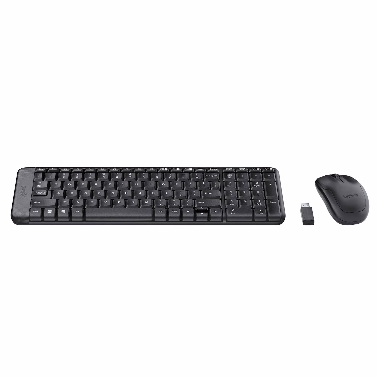 Logitech MK220 Wireless Keyboard and Mouse Combo (Black)